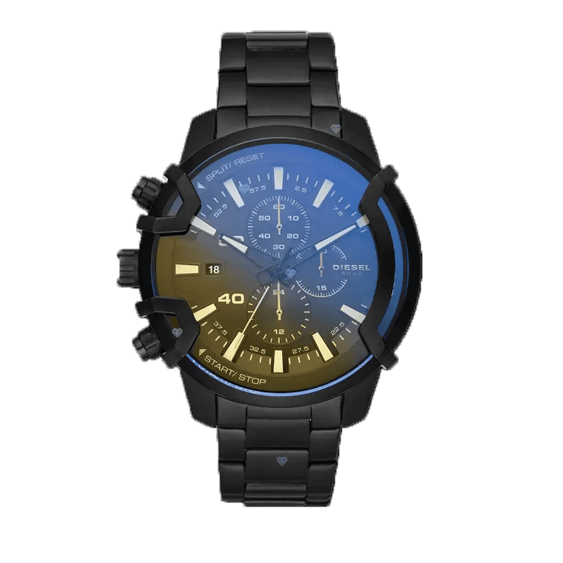 ساعت مچی مردانه دیزل گریفد Diesel Griffed Black Yellow Blue Reflex